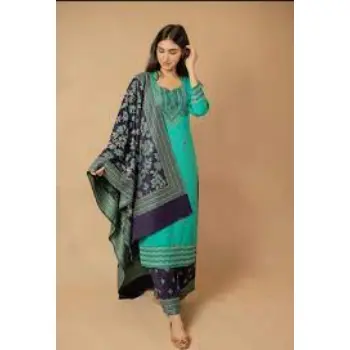 Semi Stitched Woolen Ladies Suit 